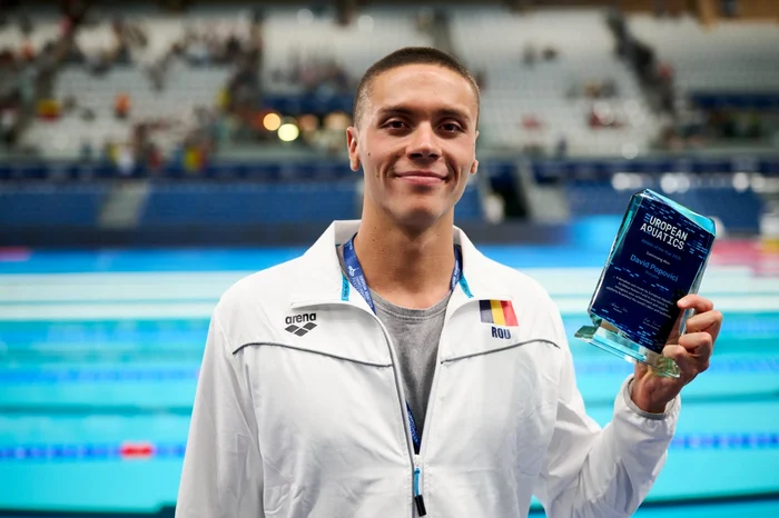 David Popovici, desemnat cel mai bun înotător din Europa în 2025 de European Aquatics