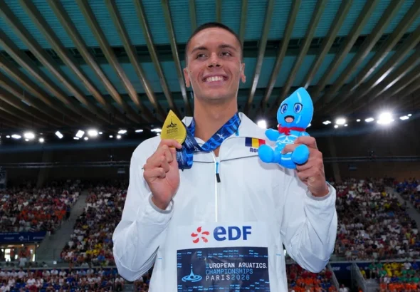 David Popovici, desemnat „Regele Sprintului” după aurul de la 200 m liber la Europenele de la Paris