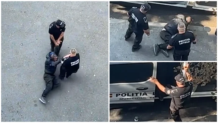 Controverse după o intervenție a Poliției Locale Cluj: un bărbat fără adăpost, târât pe asfalt și împins cu piciorul