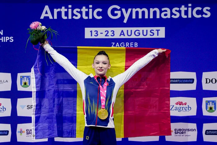 Aniela Tudor a cucerit aurul la sărituri la Campionatul European de junioare de la Zagreb