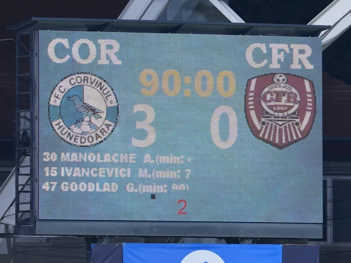 Corvinul învinge categoric CFR Cluj la debutul lui Șumudică; Craiova remizează la Galați