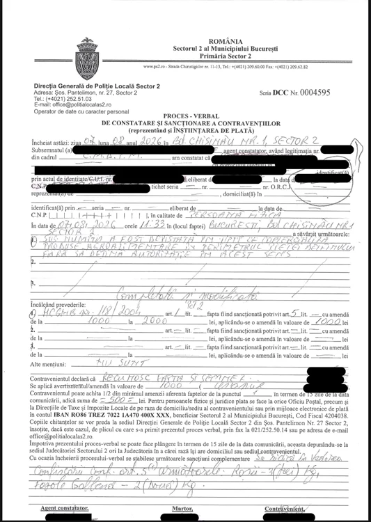 Primăria Sectorului 2: imaginile cu lădița în duba Poliției reprezintă confiscare, nu șpagă