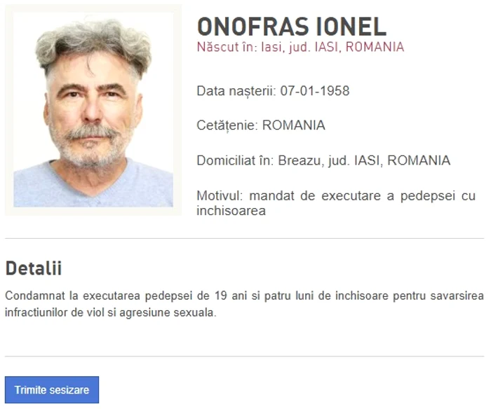 Fostul primar din Iași Ionel Onofraș, adus în țară pentru executarea unei pedepse de 19 ani