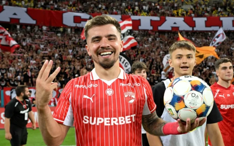 Armstrong a adus victoria lui Dinamo: „Câinii” au urcat pe primul loc în Superliga după 2-1 cu U Cluj