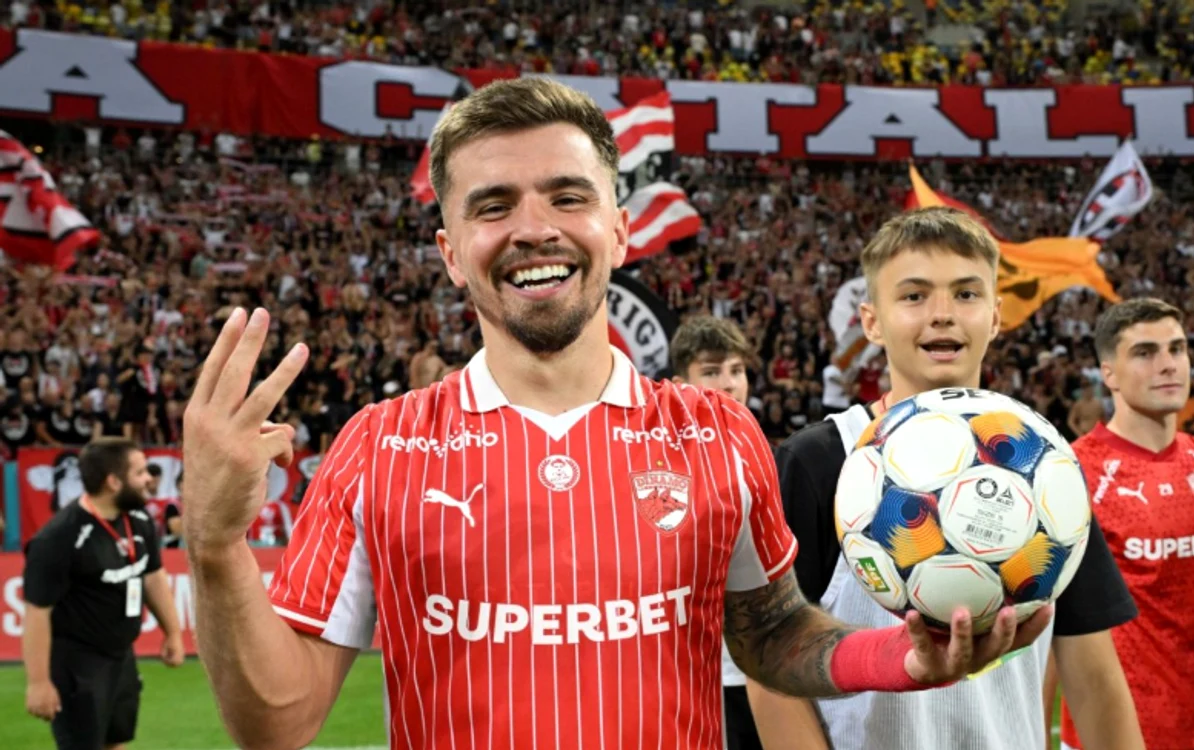 Armstrong a adus victoria lui Dinamo: „Câinii” au urcat pe primul loc în Superliga după 2-1 cu U Cluj