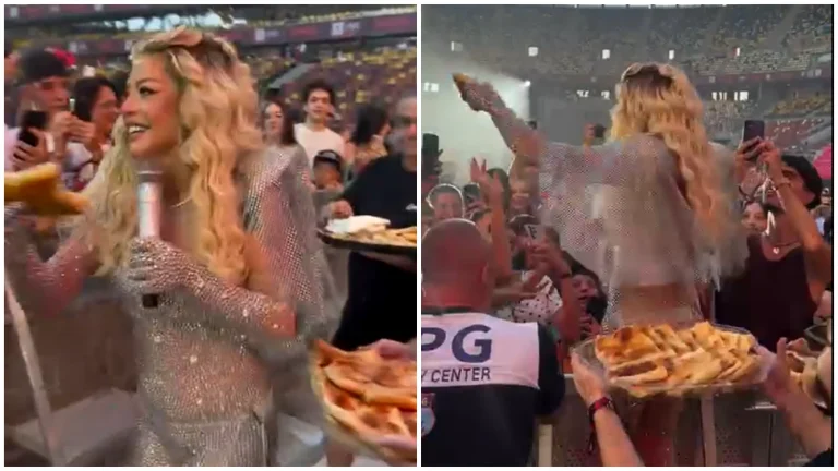 Loredana Groza a împărțit merdenele publicului la SAGA Festival; momentul a devenit viral