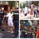 Scandal la coadă pentru merdenele în Piața Amzei: bărbat încătușat după altercație și folosirea spray-ului lacrimogen