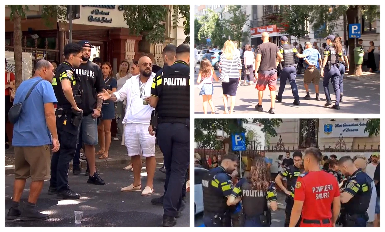 Scandal la coadă pentru merdenele în Piața Amzei: bărbat încătușat după altercație și folosirea spray-ului lacrimogen