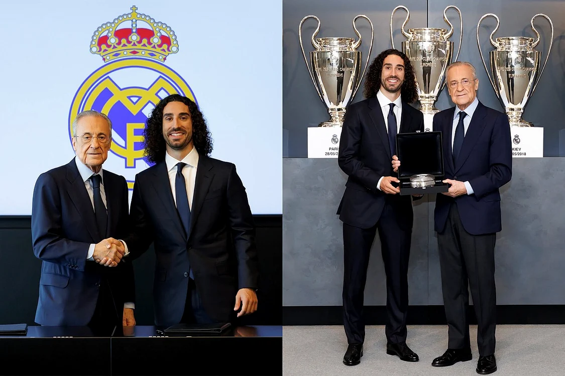 Marc Cucurella, prezentat oficial de Real Madrid în sala trofeelor clubului