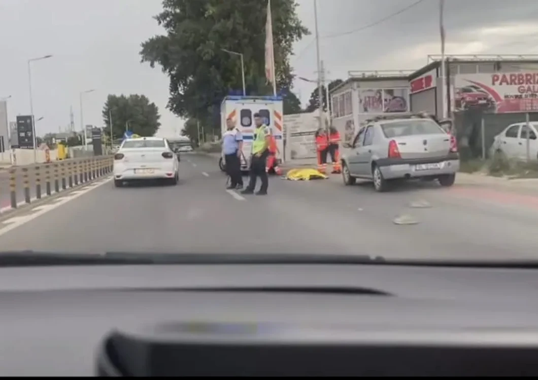 Un pieton de 49 de ani a murit după ce a fost lovit pe trecerea de pietoni în Galați