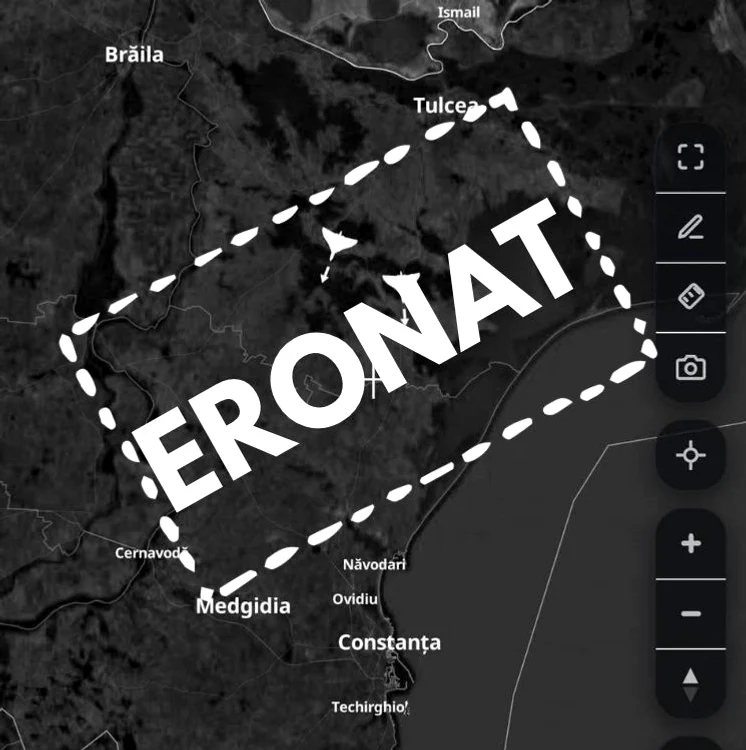MApN: Nu vă lăsați induși în eroare de hărți neoficiale care arată drone în spaţiul aerian românesc