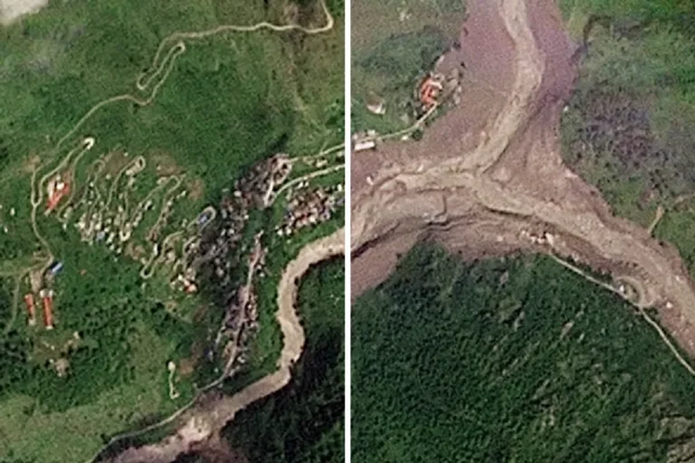 Prăbușirea unui ghețar a declanșat viitura devastatoare din Nepal, confirmă imaginile din satelit
