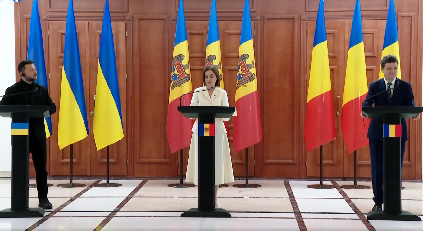 Maia Sandu, Volodimir Zelenski și Nicușor Dan: mesaj comun la Chișinău de Ziua Independenței