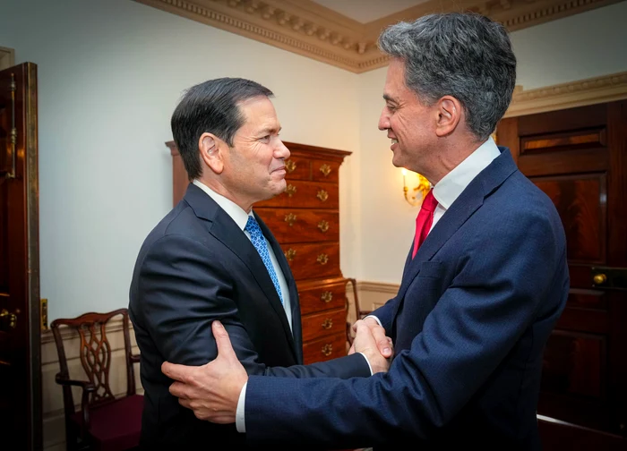 Marco Rubio și Ed Miliband au discutat la Washington despre Ucraina, securitatea europeană și Strâmtoarea Ormuz