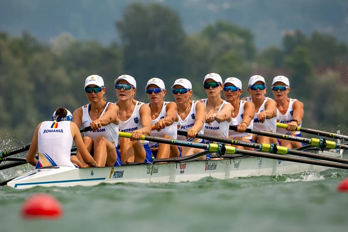 România stabilește nou record la 8+1 feminin la CE de canotaj de la Varese