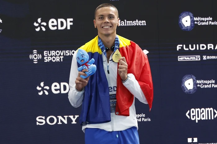 David Popovici, al treilea titlu european consecutiv la 100 m liber: „Sunt foarte mândru”