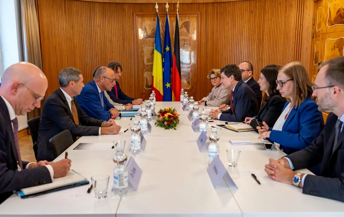Nicușor Dan, discuții la Rovaniemi cu cancelarul german Friedrich Merz despre consolidarea Flancului Estic NATO