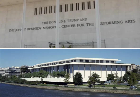 Centrul Kennedy riscă falimentul; conducerea propune adăugarea numelui lui Trump pe fațadă pentru a atrage fonduri