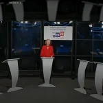 Dezbatere televizată în Rusia difuzată fără niciun candidat: pupitre goale într-un studio din Riazan