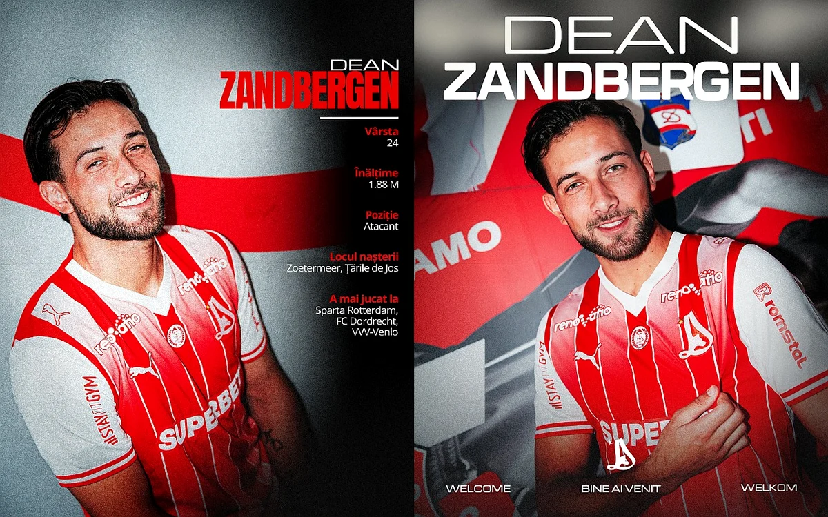 FC Dinamo a semnat cu Dean Zandbergen, atacant olandez de 24 de ani