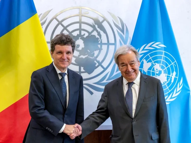 Nicușor Dan s-a întâlnit cu secretarul general al ONU, Antonio Guterres, înainte de Adunarea Generală