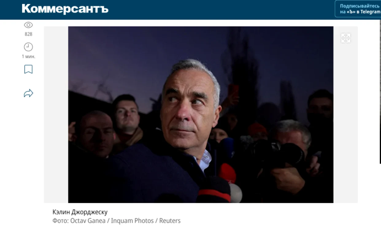 Presă rusă intens interesată de cazul Călin Georgescu după perchezițiile DIICOT