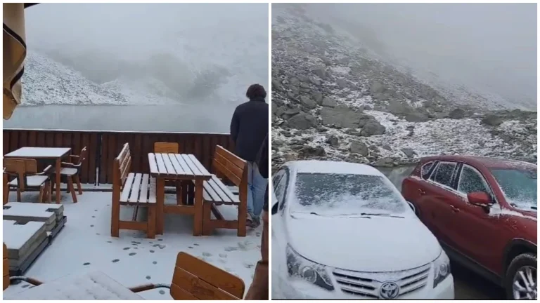 Vremea se răcește brusc: primii fulgi la Bâlea Lac. Prognoza pentru următoarele patru săptămâni