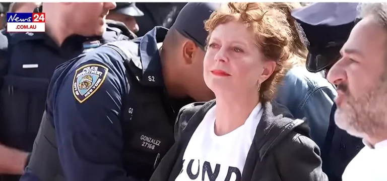 Susan Sarandon reținută la New York în timpul unui protest împotriva premierului israelian la ONU