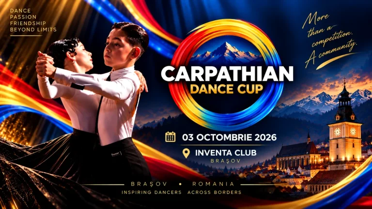 Brașov: două zile de competiții de dans pe 3–4 octombrie la Inventa Club
