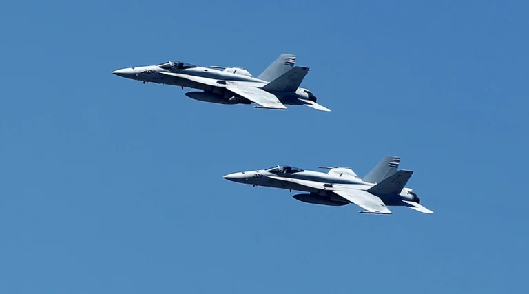 RO-Alert în Tulcea după detectarea unei ținte aeriene la est de Izmail; două F-18 spaniole au decolat
