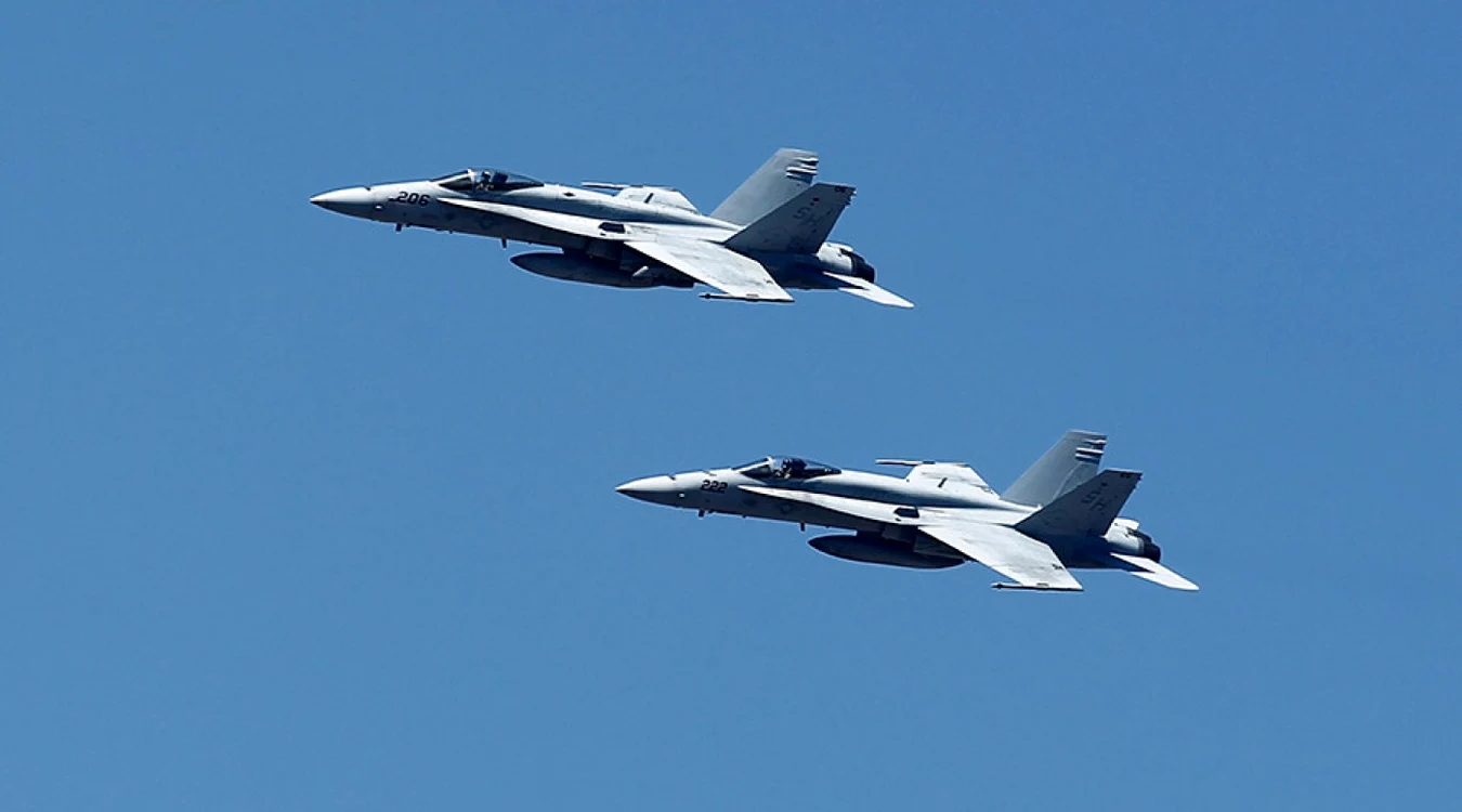 RO-Alert în Tulcea după detectarea unei ținte aeriene la est de Izmail; două F-18 spaniole au decolat