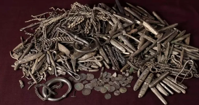Tezaur viking de 18,5 kg de argint, descoperit în Danemarca: aproape 700 de piese vechi de circa 1.100 de ani