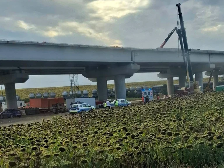 Accident mortal pe șantierul A7 Bacău–Pașcani: un muncitor a căzut de pe un pod în construcție la Filipești
