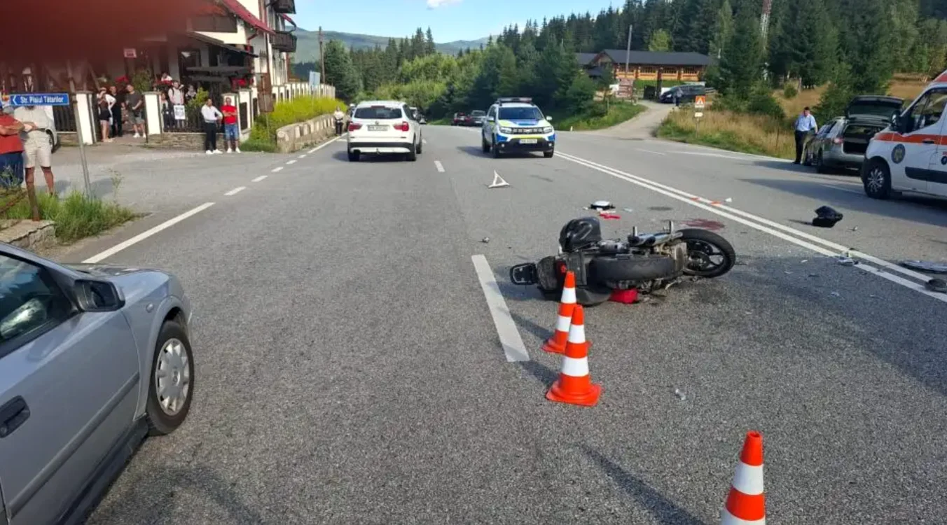 Motociclist de 46 de ani din Vișeu de Sus, decedat după coliziunea cu un autoturism în Pasul Mestecăniș