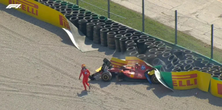 Charles Leclerc a distrus monopostul în impact cu parapetul la Monza; cursa s-a încheiat pentru el