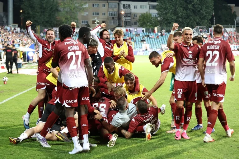 Rapid a învins la Galați în ultimul minut, Pancu afirmă că echipa merită podiumul