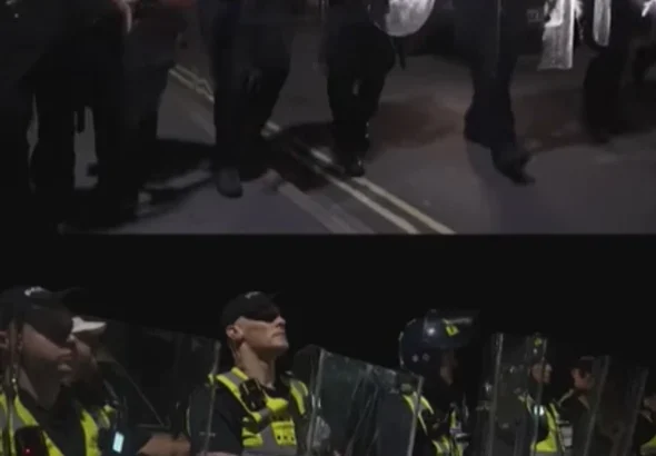 Violențe la Portsmouth după sosirea unor migranți: poliția a folosit bastoane și spray lacrimogen