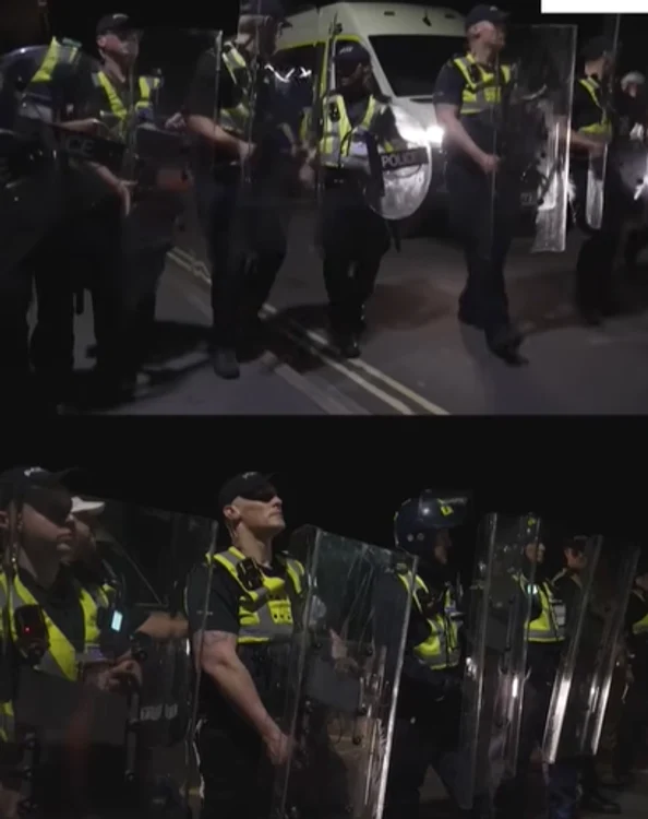 Violențe la Portsmouth după sosirea unor migranți: poliția a folosit bastoane și spray lacrimogen