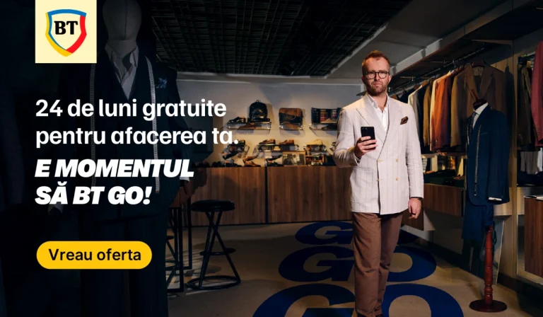 BT oferă 24 de luni gratuit pentru pachetul de cont curent companiilor care deschid cont până la finalul anului