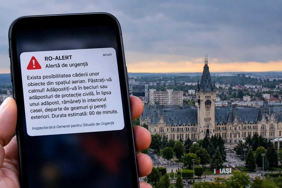 RO-Alert în cinci județe din nordul Moldovei: avertizare privind o dronă venitã din Republica Moldova; două F-18 au decolat
