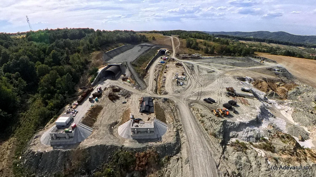 Secțiunea Margina–Holdea de pe A1: primul strat de asfalt turnat, Tunelul Mare urmează să fie străpuns în septembrie