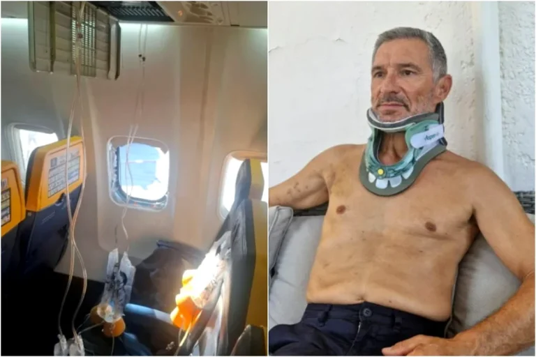Ryanair neagă că pasagerul ar fi fost parțial aspirat în exteriorul aeronavei după spargerea unui geam