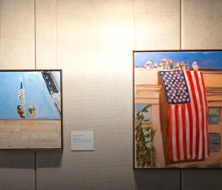George W. Bush expune la Dallas cincisprezece picturi inspirate de 11 septembrie