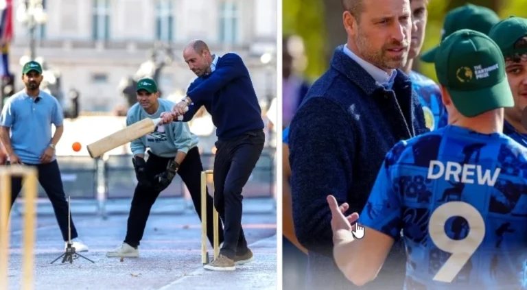 Prințul William a transformat The Mall într-un teren de crichet într-un meci demonstrativ