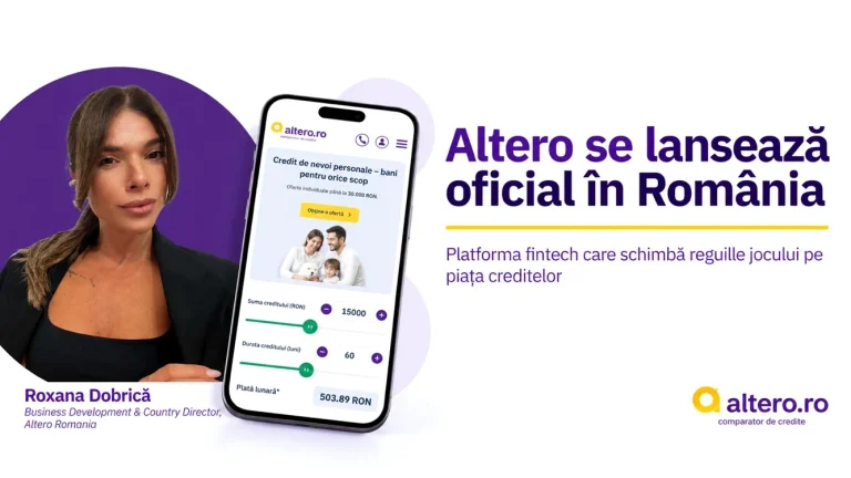 Altero intră pe piața din România cu platformă digitală de comparare a creditelor