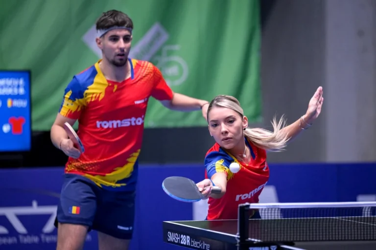 Bernadette Szocs și Eduard Ionescu, medalie la dublu mixt la CE de tenis de masă de la Ljubljana