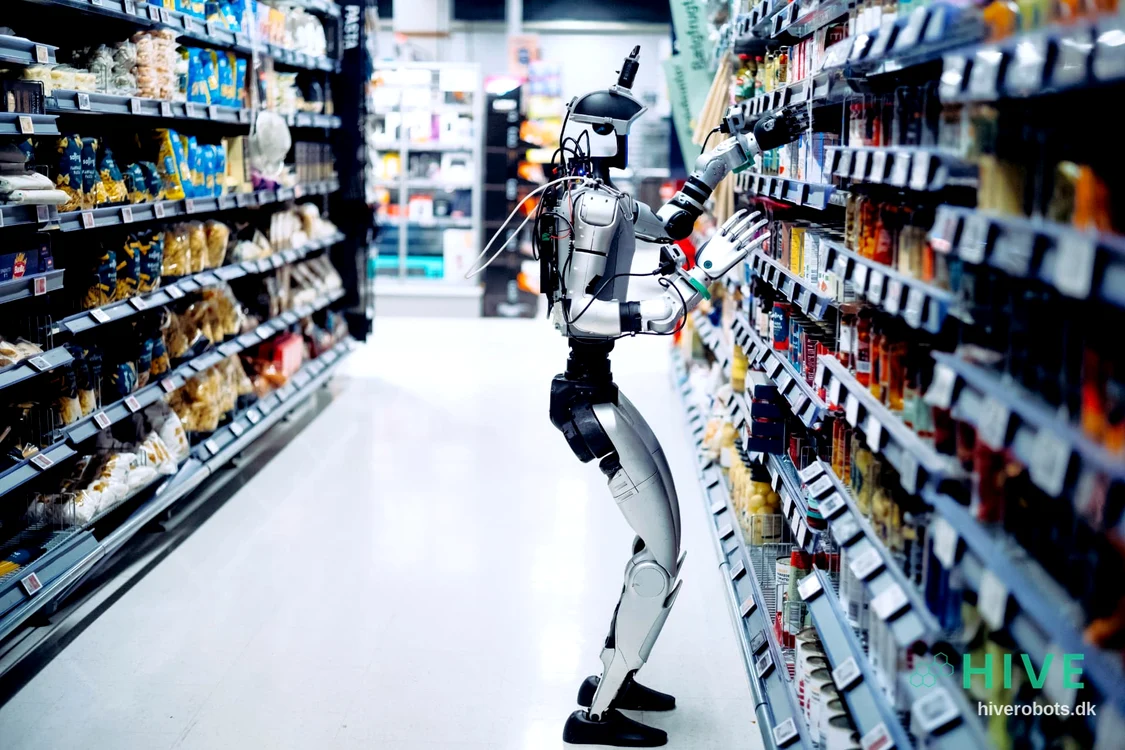 Retailer din Danemarca testează roboți umanoizi pentru reaprovizionarea din turele de noapte