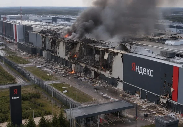 Val nocturn de atacuri cu drone: centru de date Yandex vizat, explozii și incendii în mai multe regiuni rusești