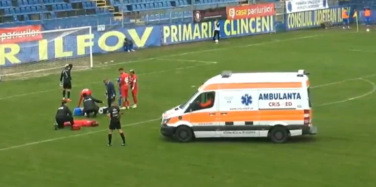 Accidentare gravă în Liga 2: Căpitanul lui CS Afumați, operat după o fractură-luxație la gleznă