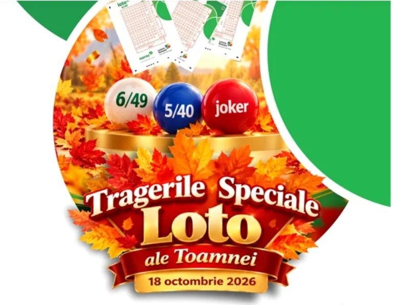Tragerile Speciale Loto ale Toamnei, duminică 18 octombrie: fonduri majorate și jackpoturi de milioane de lei